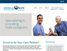 Tablet Screenshot of emeraldelitehomehealth.com